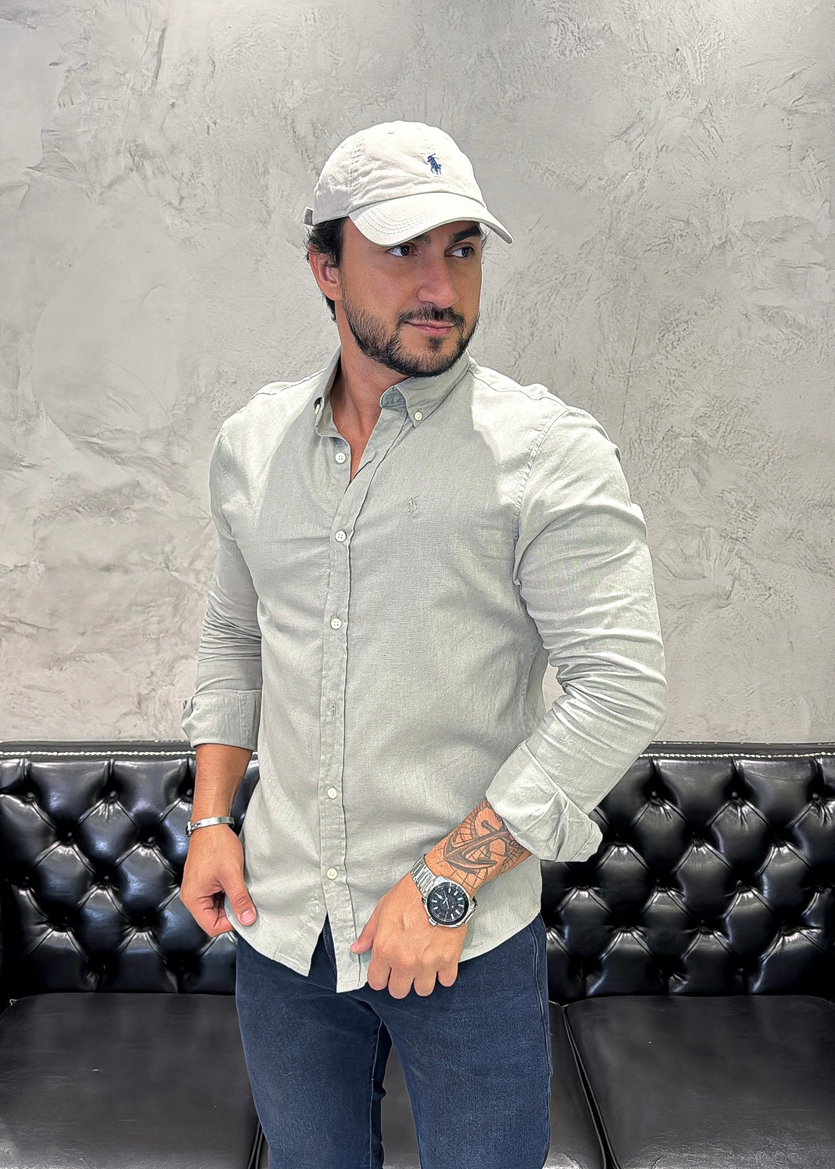 Camisa Ralph Lauren M/L Linho