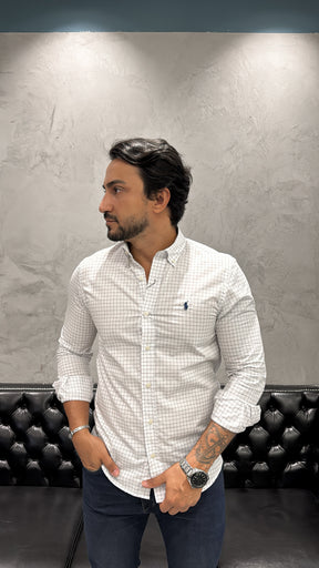 Camisa Ralph Lauren M/Longa MicroXadrez