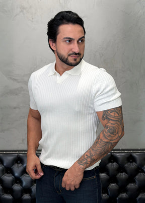 Polo Tricot Luxo Branco