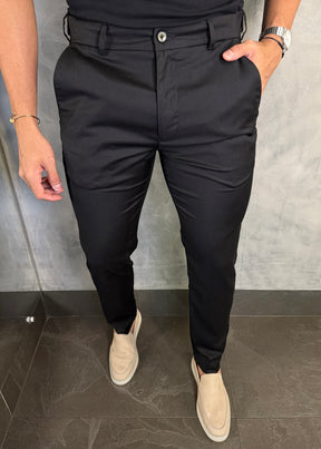 Calça Alfaiataria Cintura Elástica Preto