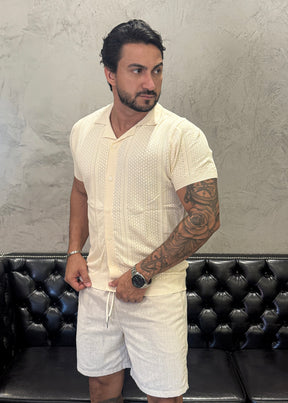 Camisa Tricot Luxo Bege