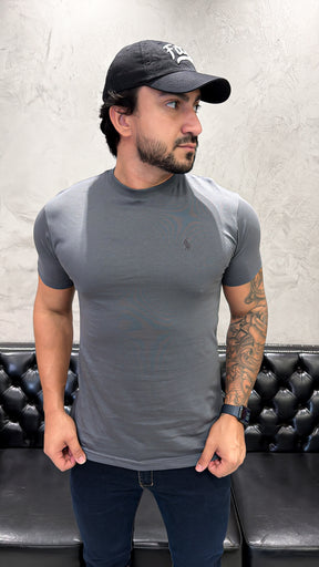 T-Shirt Basic Ralph Lauren Cinza