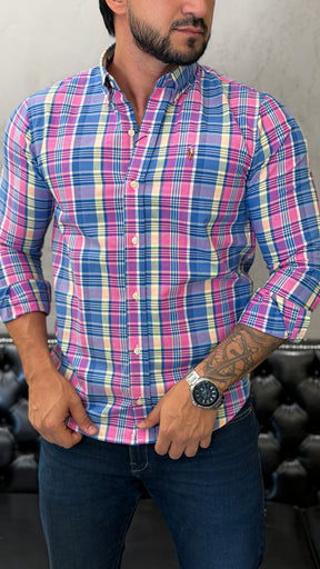 Camisa Ralph Lauren M/L Xadrez Americana
