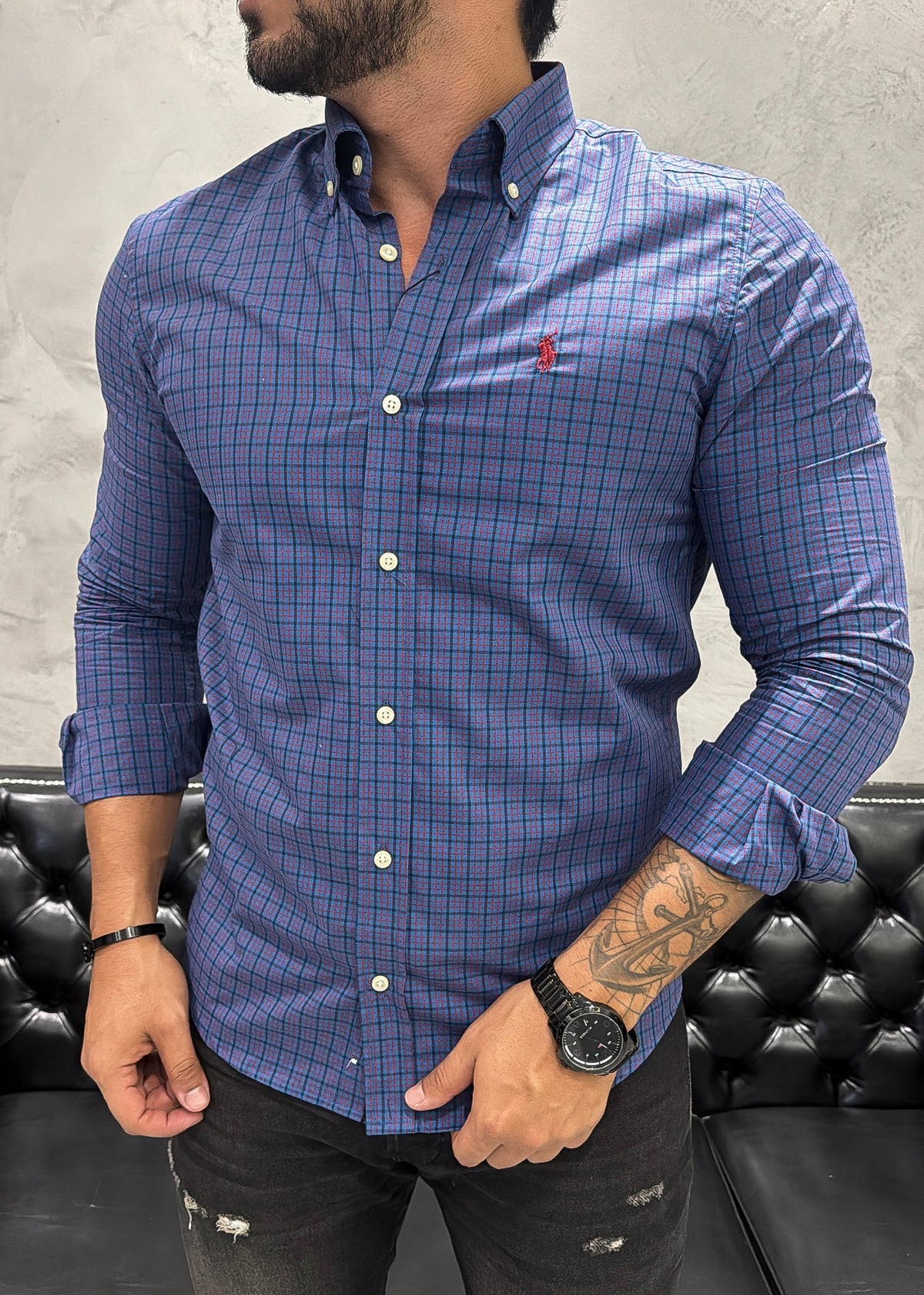Camisa Ralph Lauren M/L Xadrez