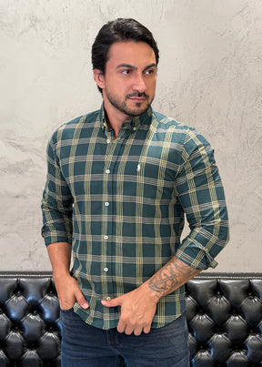 Camisa Ralph Lauren M/Longa Xadrez