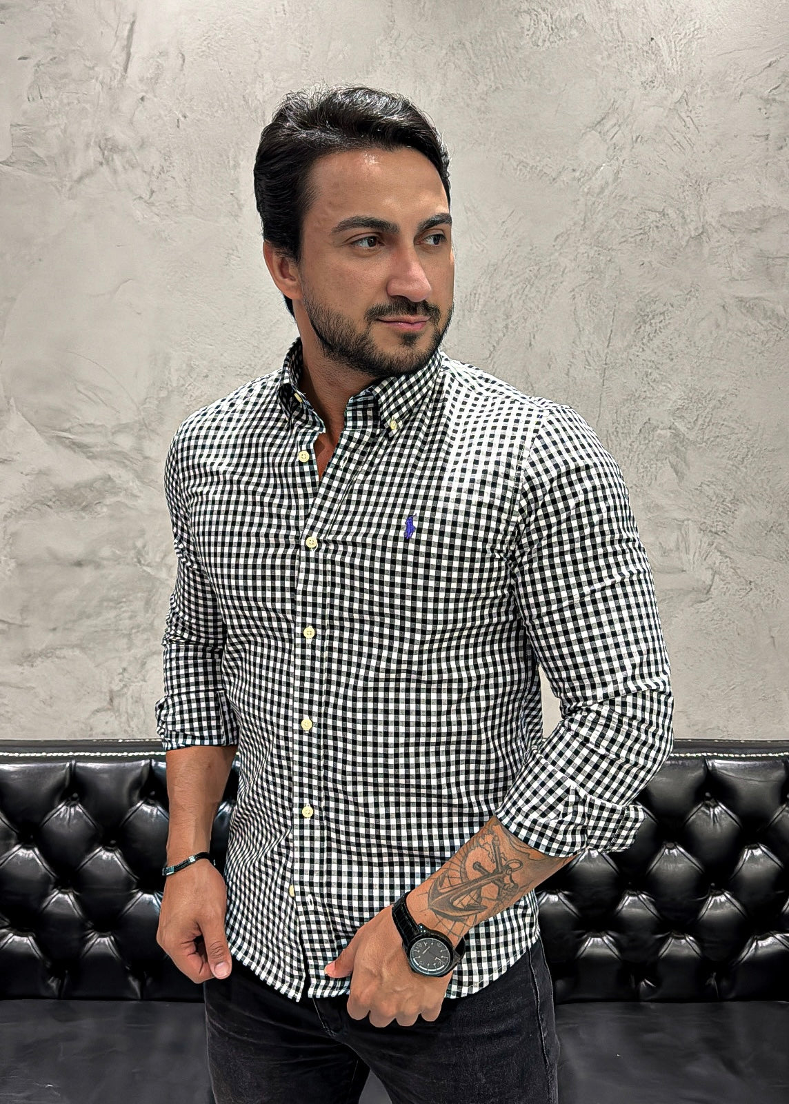 Camisa Ralph Lauren M/Longa Xadrez