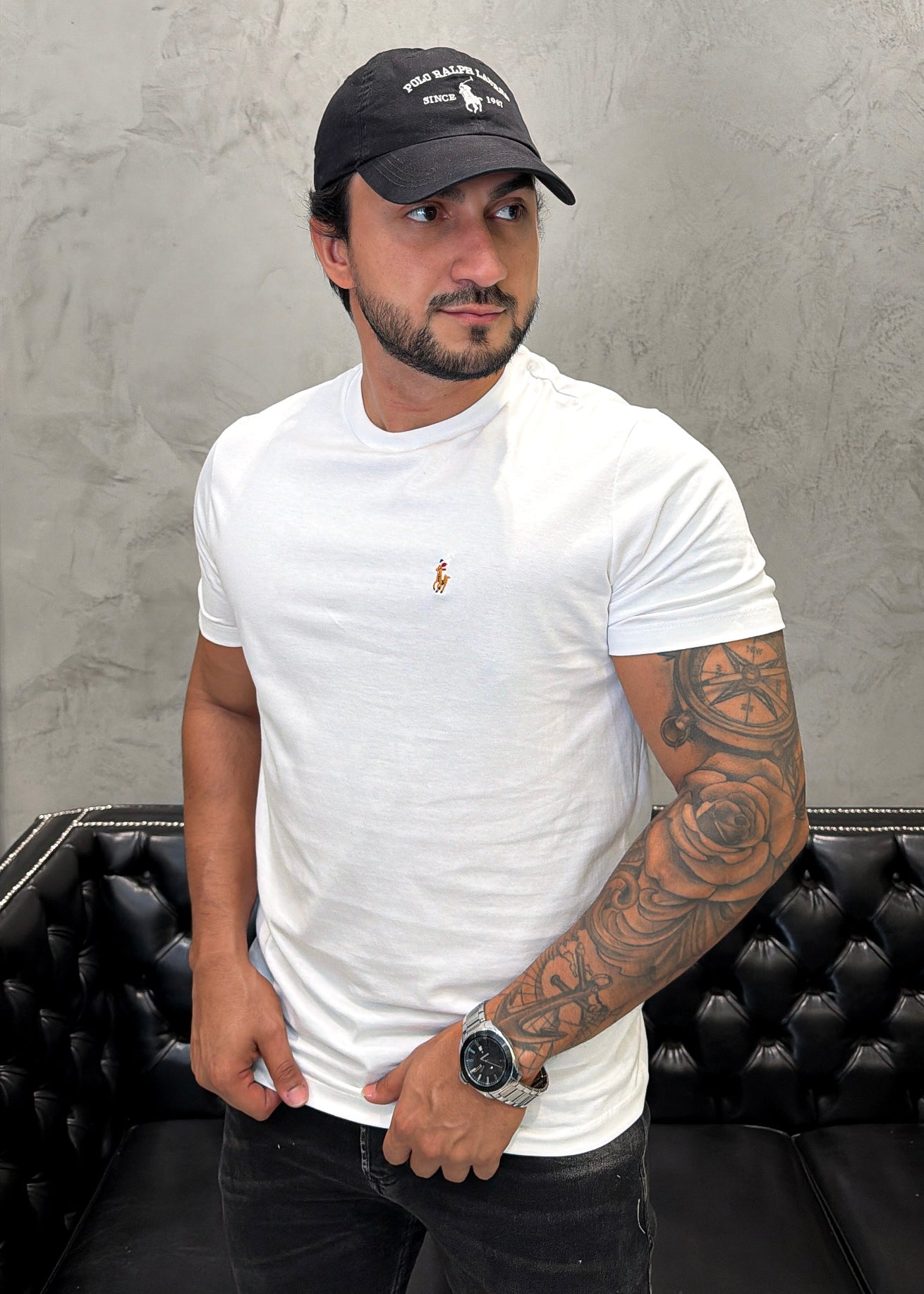 T-Shirt Basic Ralph Lauren Branca