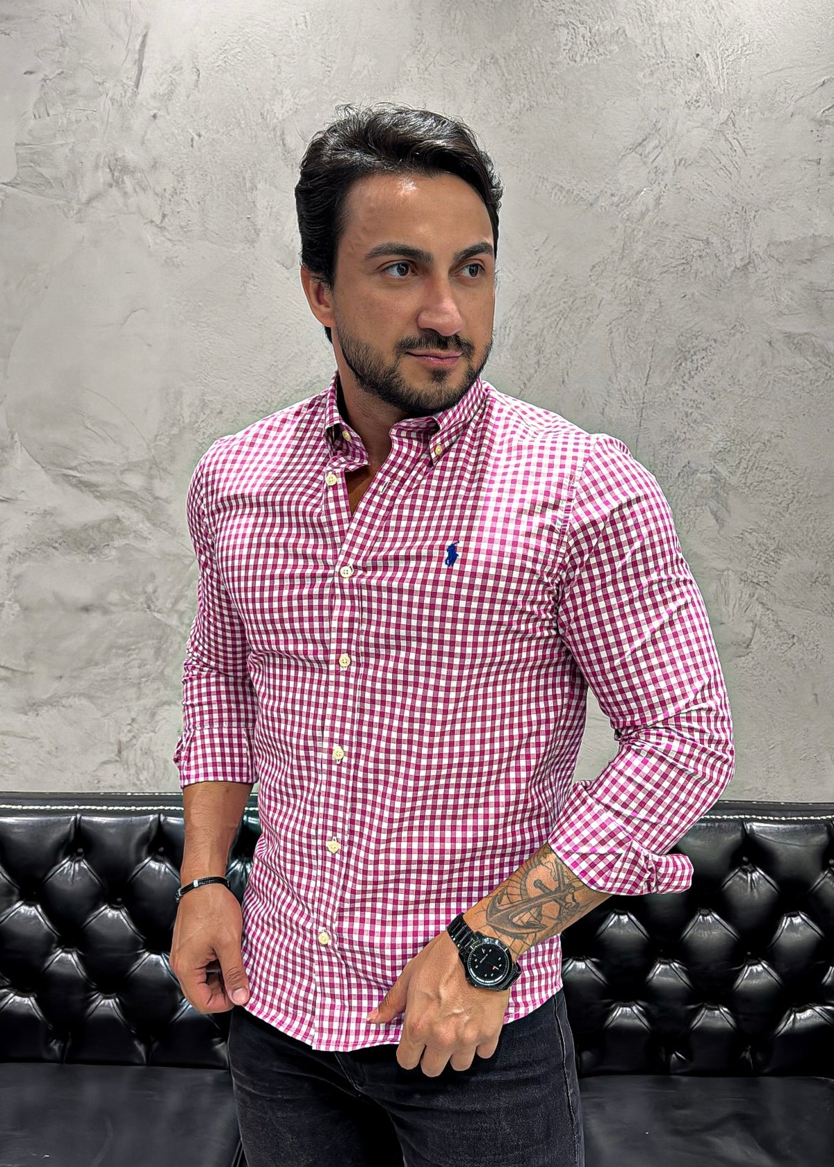 Camisa Ralph Lauren M/Longa Xadrez