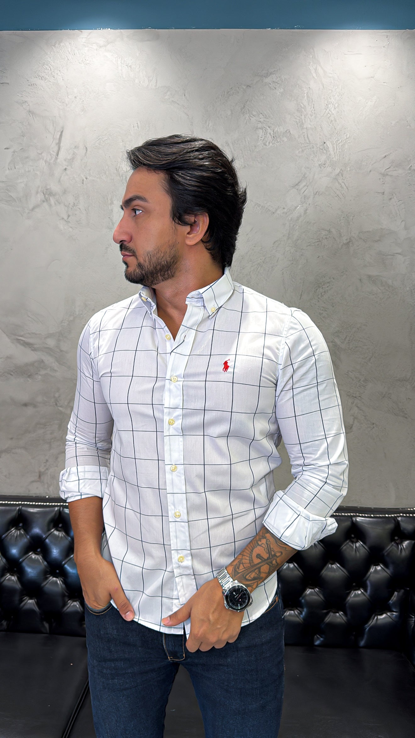 Camisa Ralph Lauren M/L Xadrez