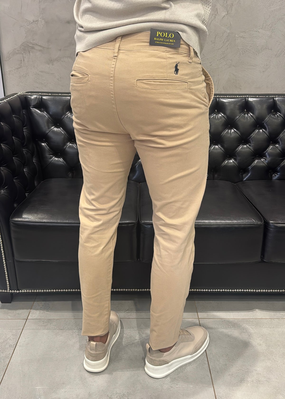 Calca Sarja Bege Ralph Lauren