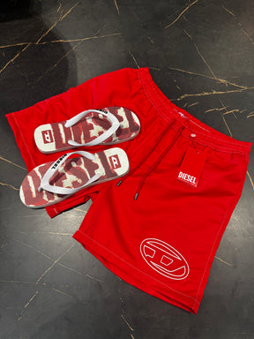 Short Diesel Vermelho