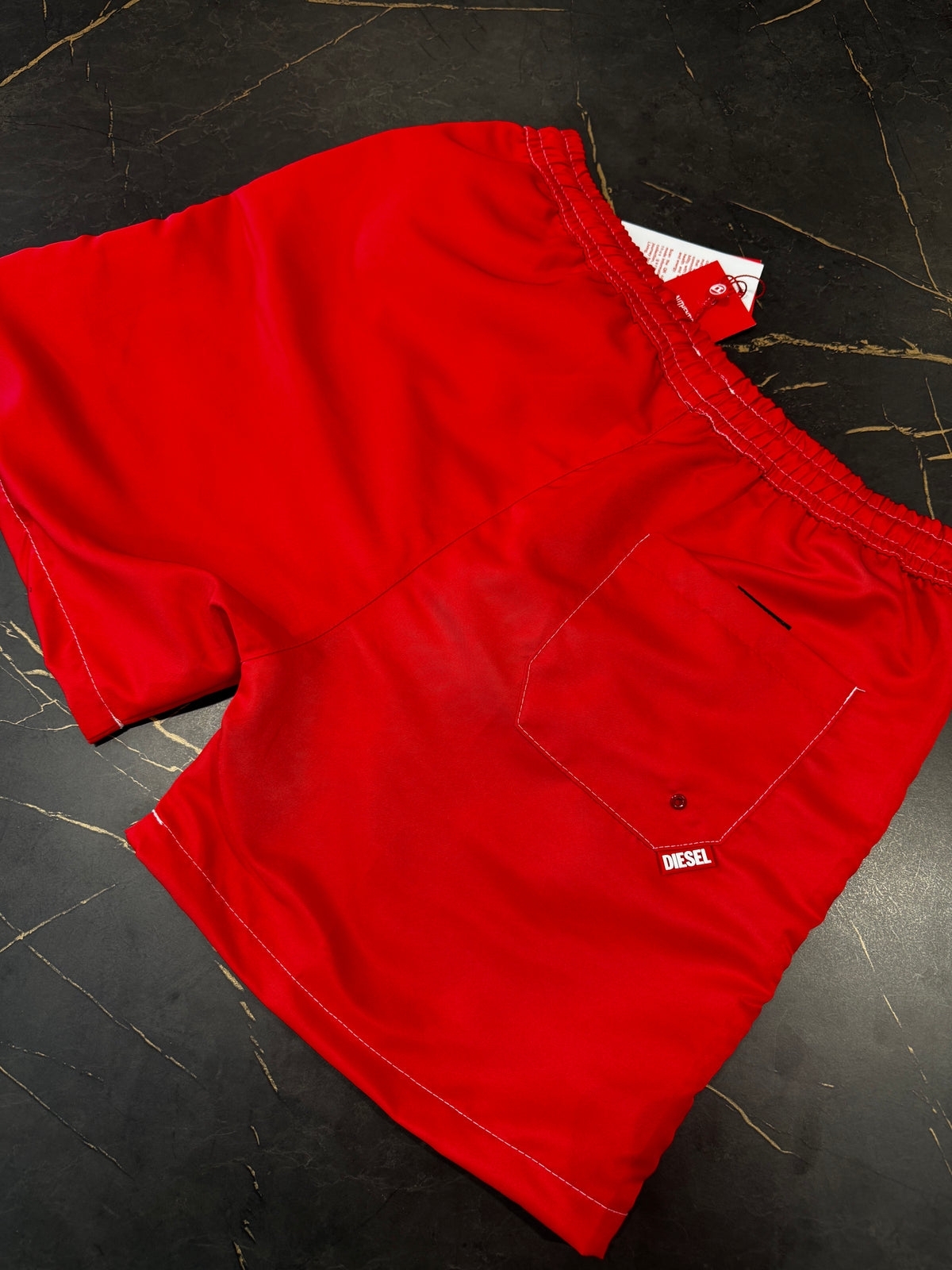 Short Diesel Vermelho