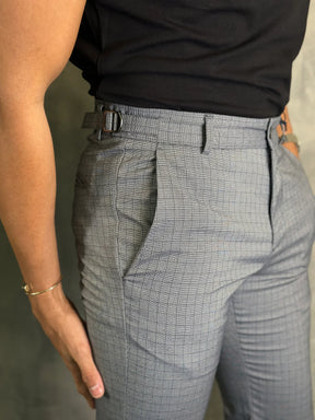 Calça Alfaiataria DL67 com Ajuste Xadrez