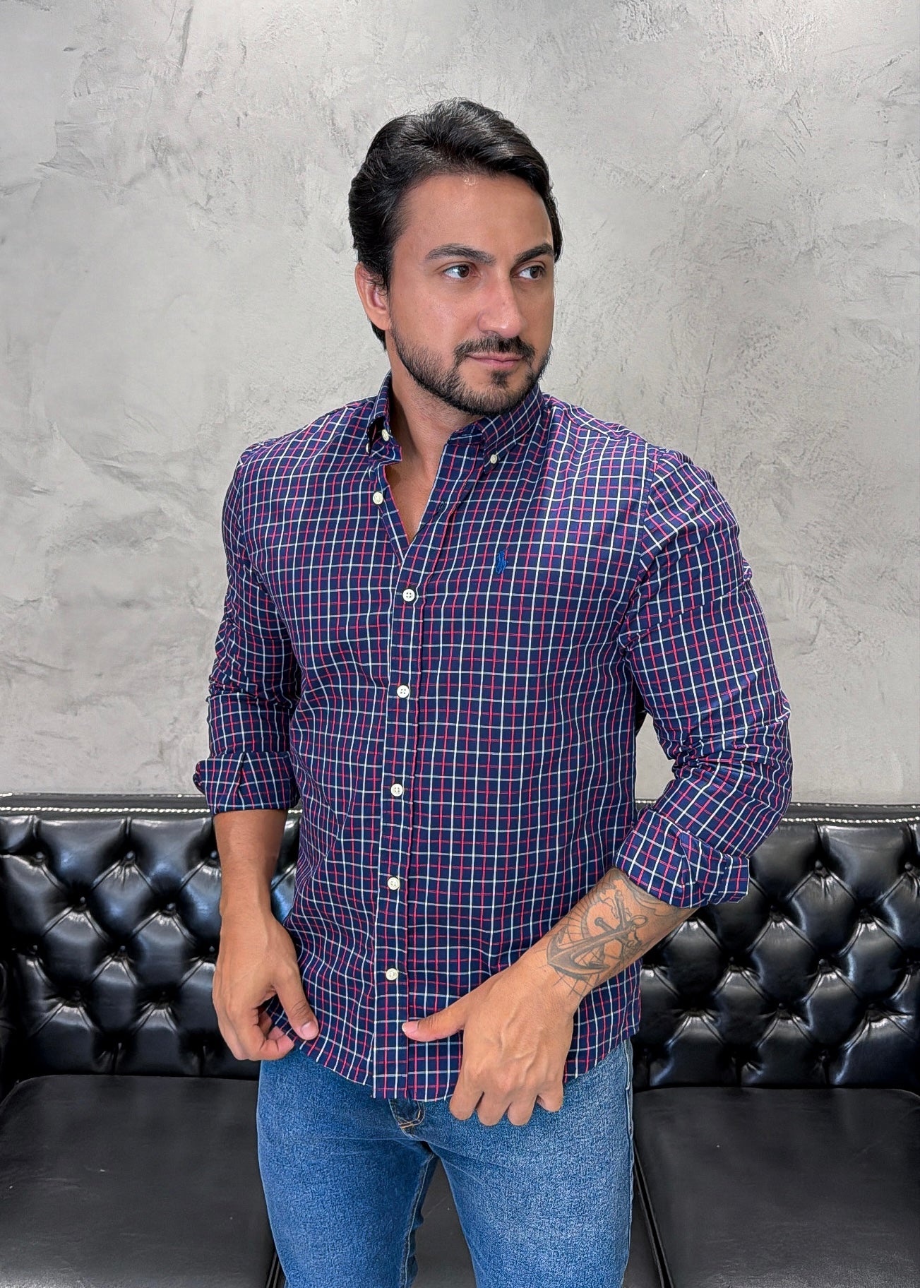 Camisa Ralph Lauren M/L Xadrez
