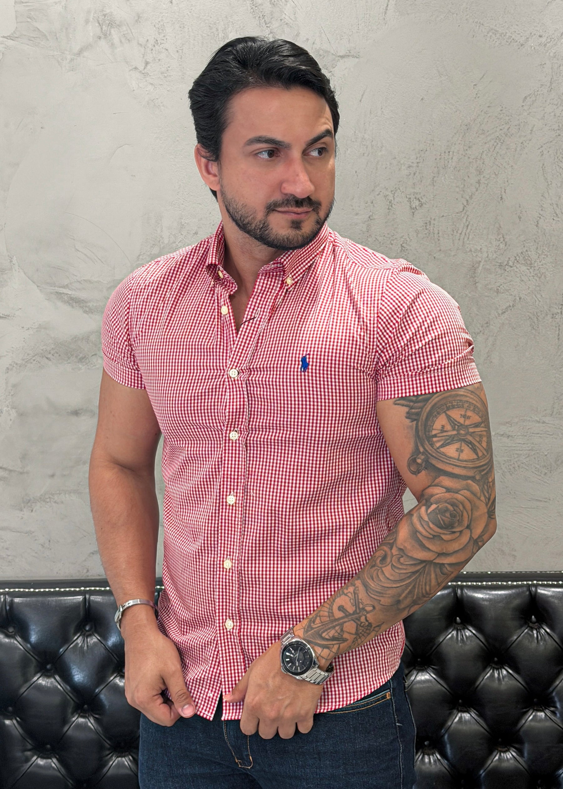 Camisa Ralph Lauren M/Curta