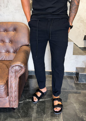 Calça em Linho Preto