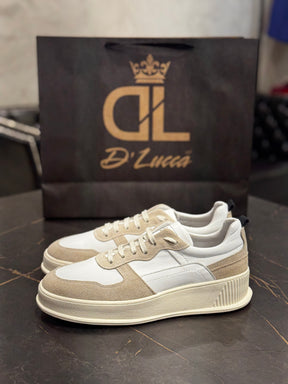 Sneaker DL67 Branco c/ Natural