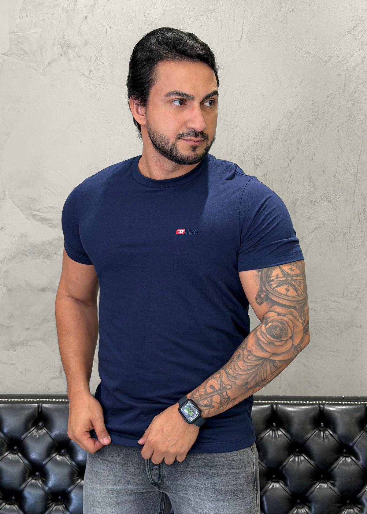 T-Shirt Básica DIESEL Marinho
