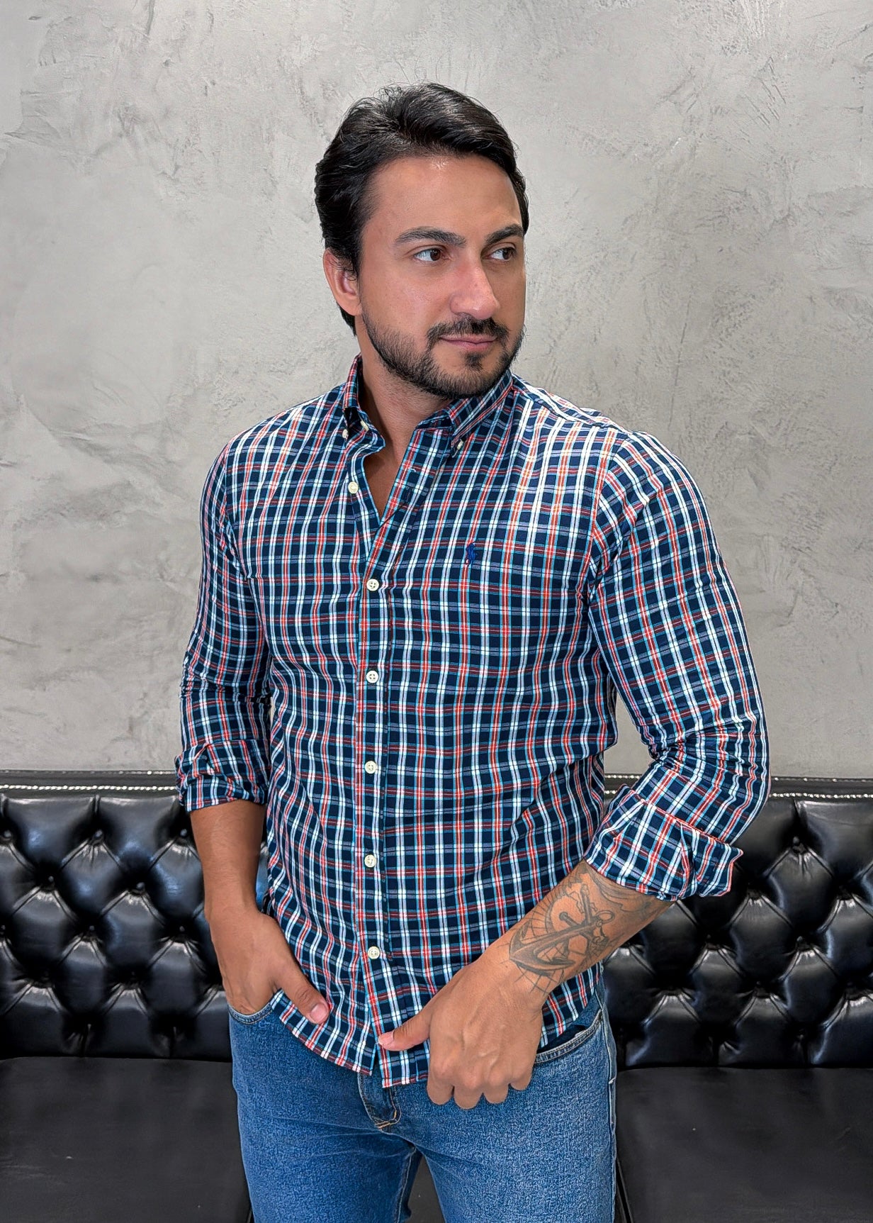 Camisa Ralph Lauren M/L Xadrez