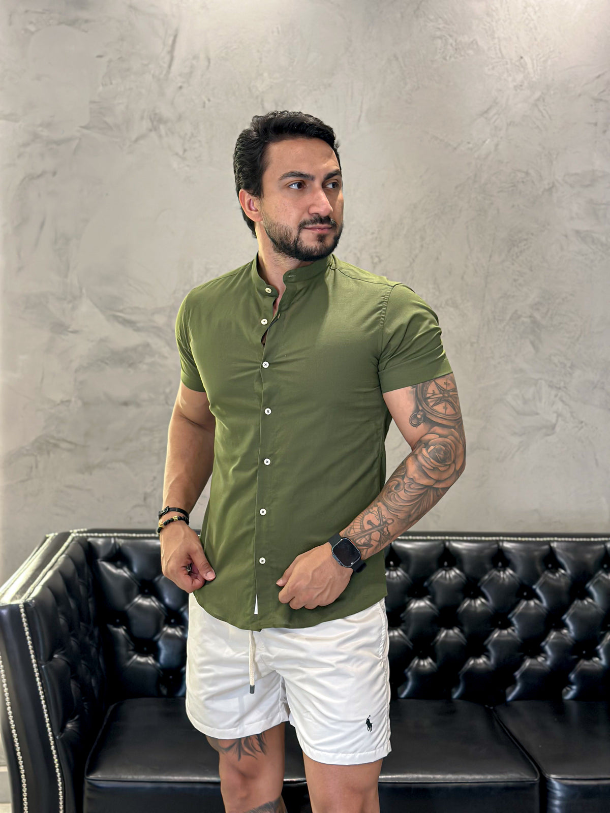 Camisa M/Curta Super Slim Gola Padre