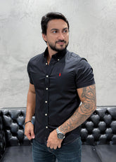Camisa Ralph Lauren M/Curta Preto