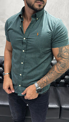 Camisa Ralph Lauren M/Curta Xadrez