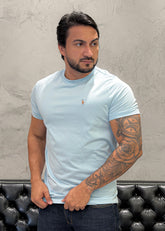T-Shirt Basic Ralph Lauren Azul