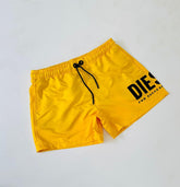 Short Diesel Assinatura Estampado Amarelo