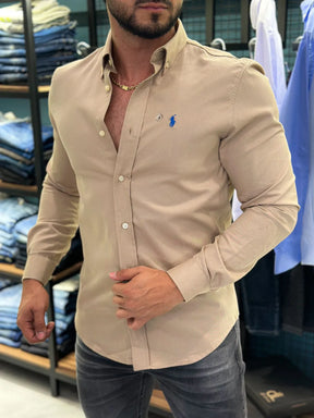 Camisa Ralph Lauren M/Longa Caqui