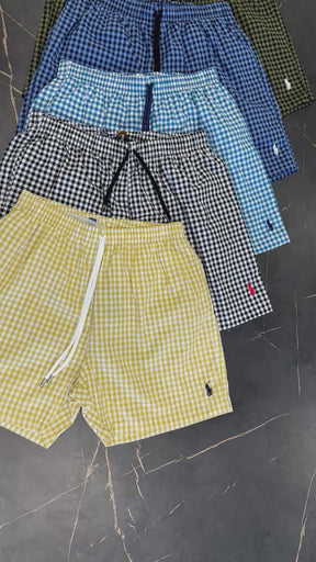 Short Sarja Polo Ralph Lauren Xadrez